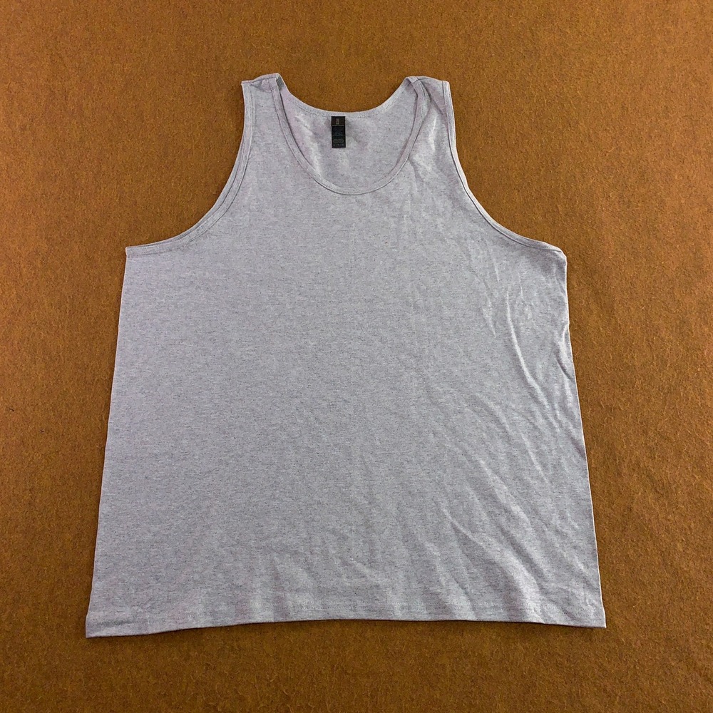 Gildan Mens XL Heather Gray Ultra Cotton Sleeveless Tank Top New